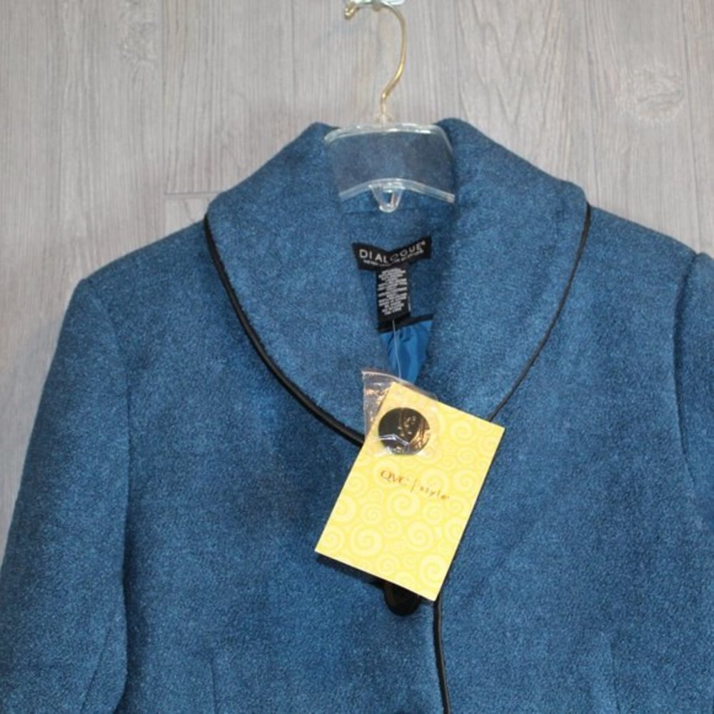 DIALOGUE Wool Blend Blazer NWT Size Large - Picture 2 of 4